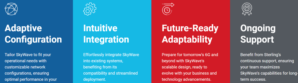 A red and blue sign with white text Description automatically generated